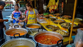 Straßenküchen in Thailand Bangkok